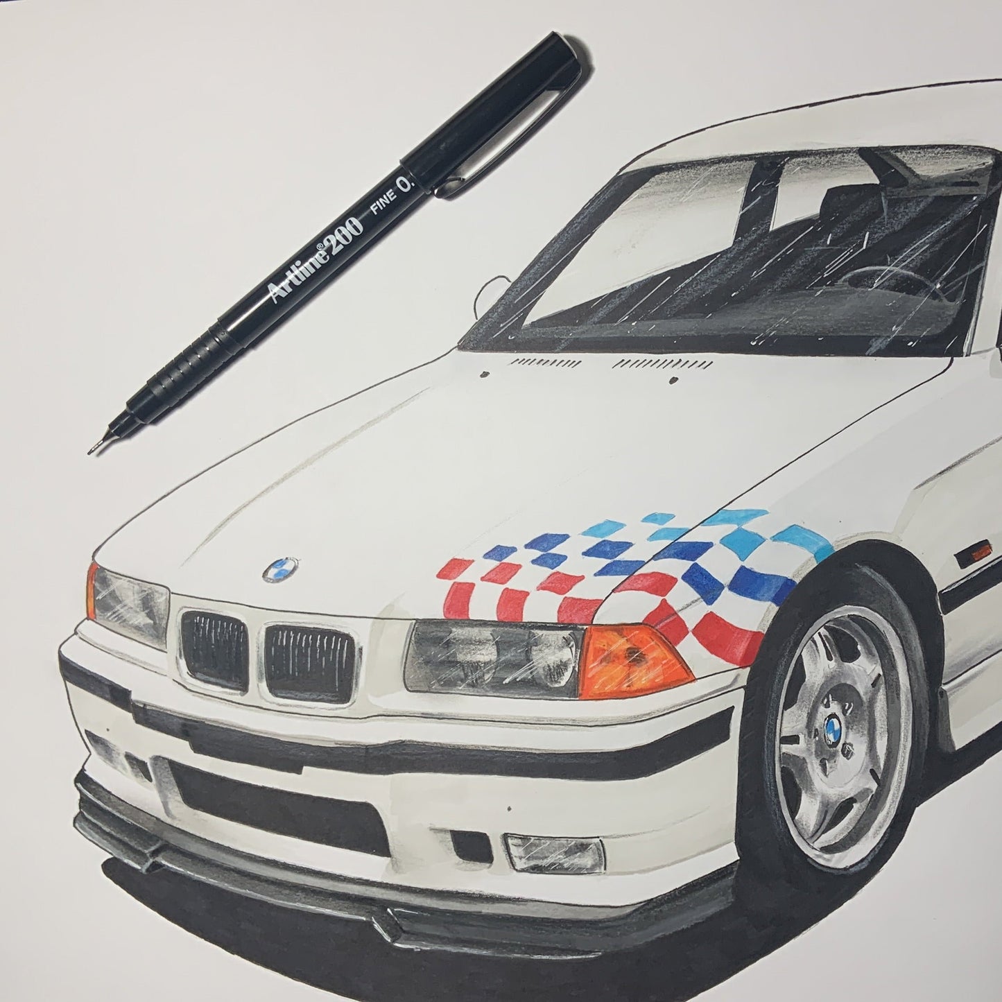 BMW E36 M3 Drawing