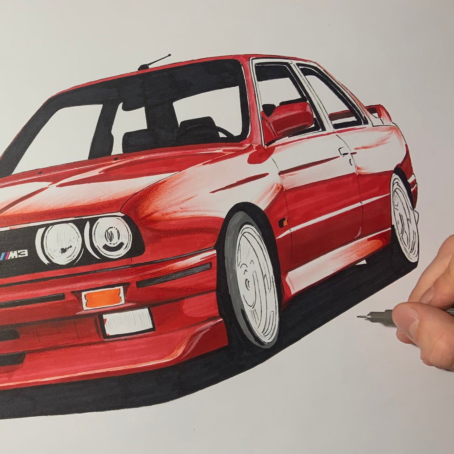 Gift for car lover - Car Drawing from your photo