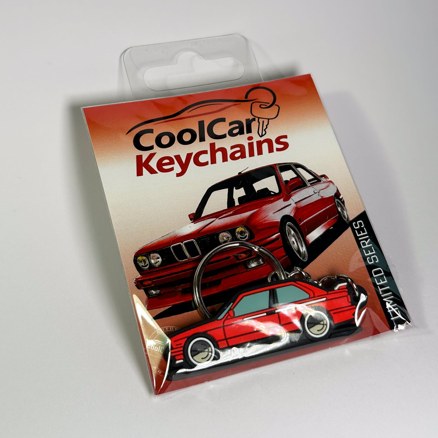 E30 Red Keychain