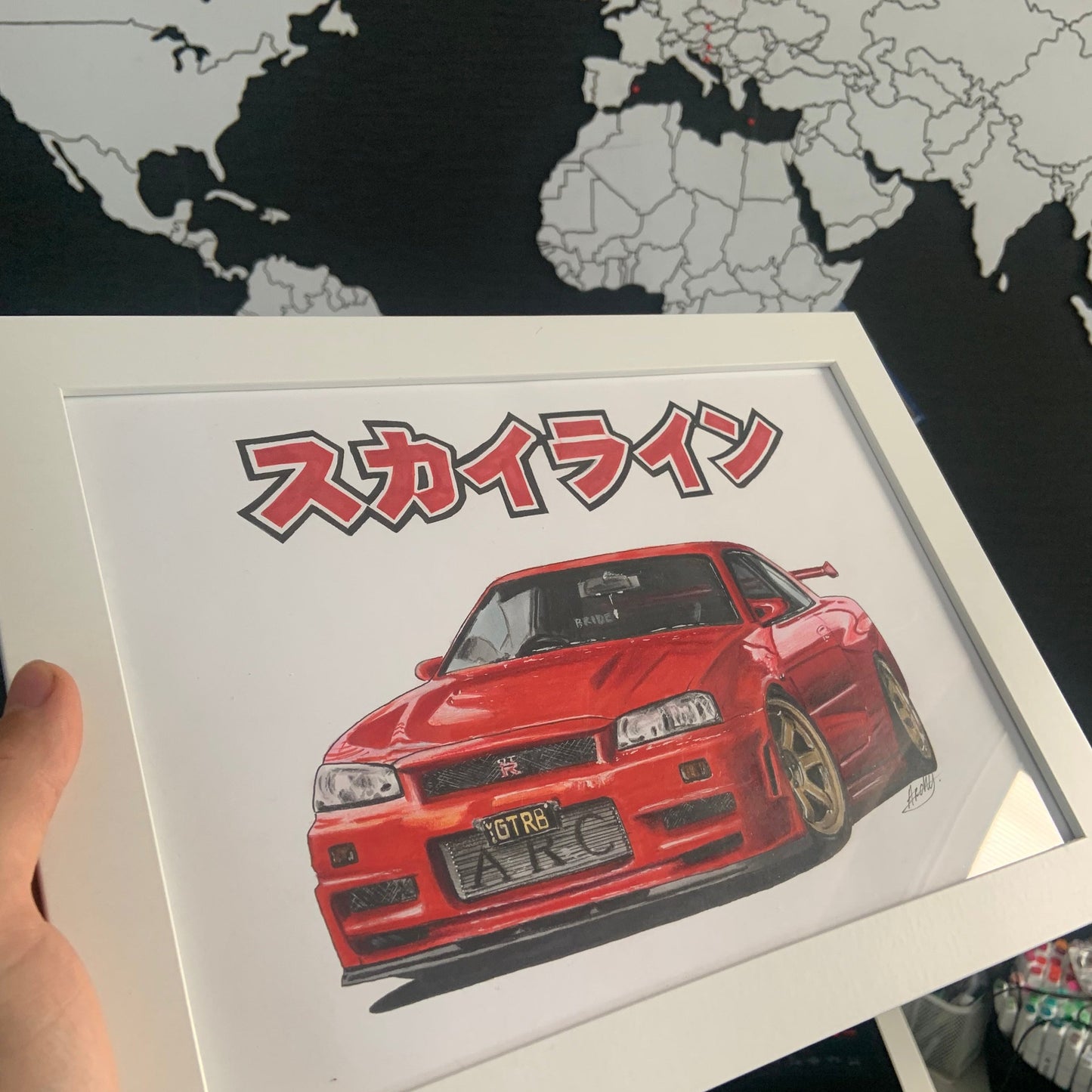 Gift for car lover - Car Drawing from your photo