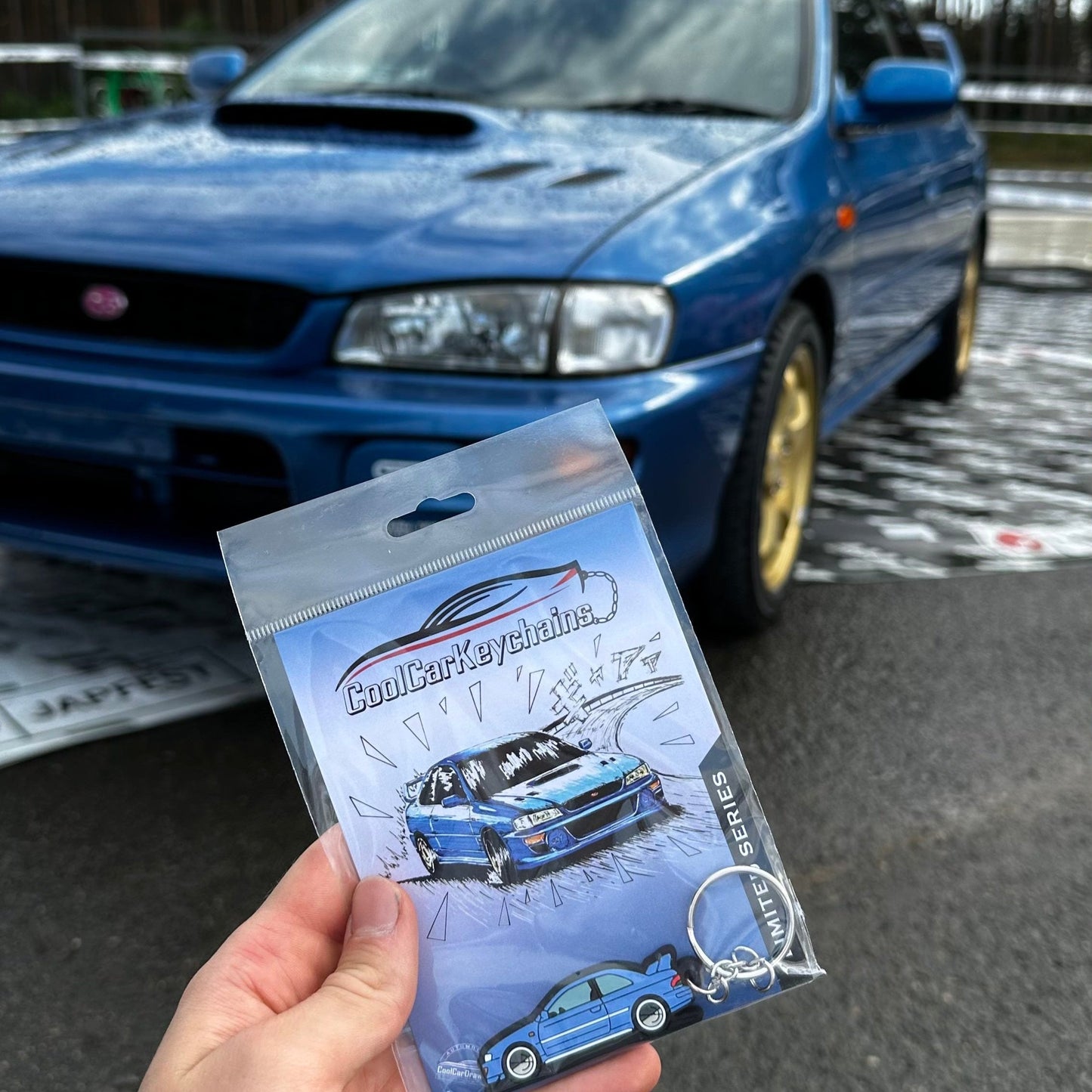 22B Keychain Blue