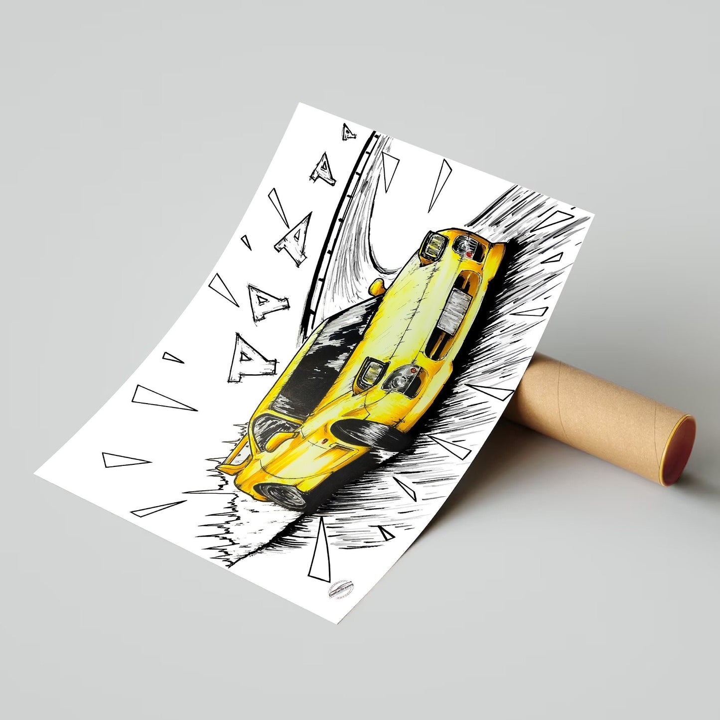 RX7 FD3S Initial D Poster