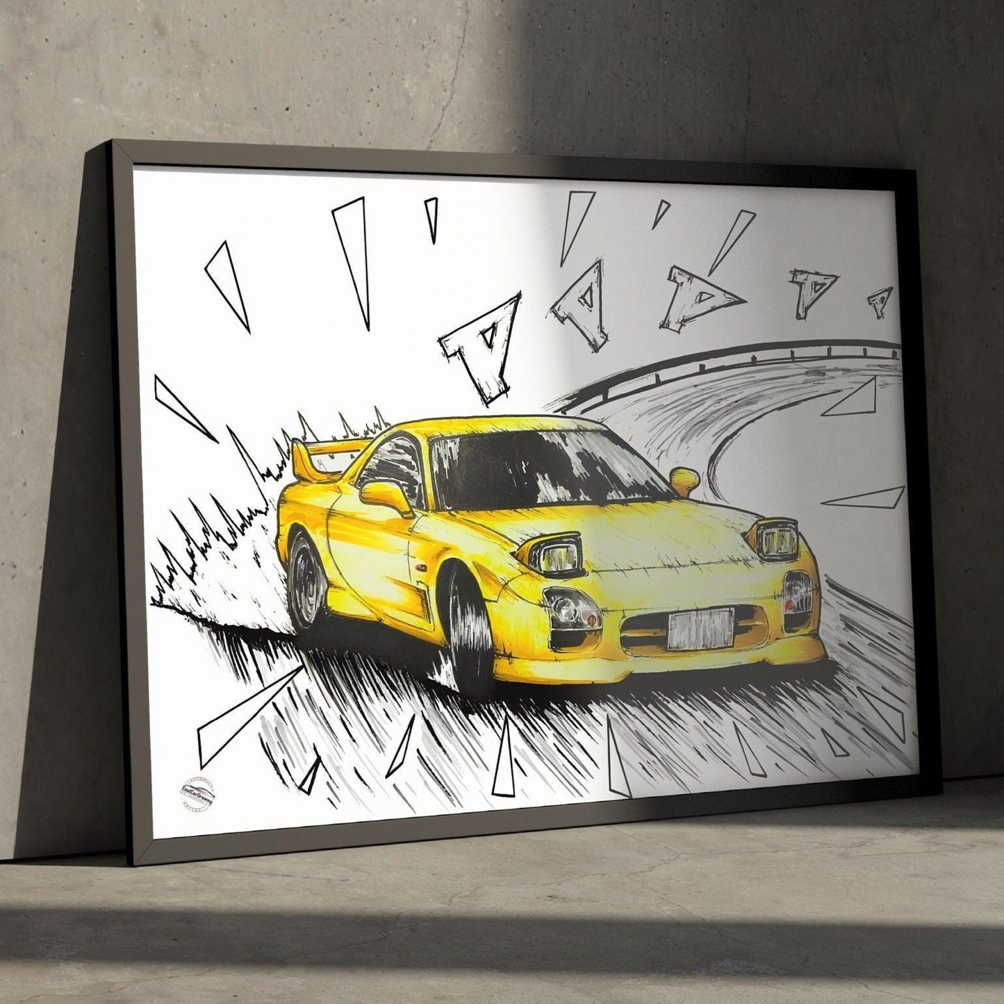 RX7 FD3S Initial D Drawing