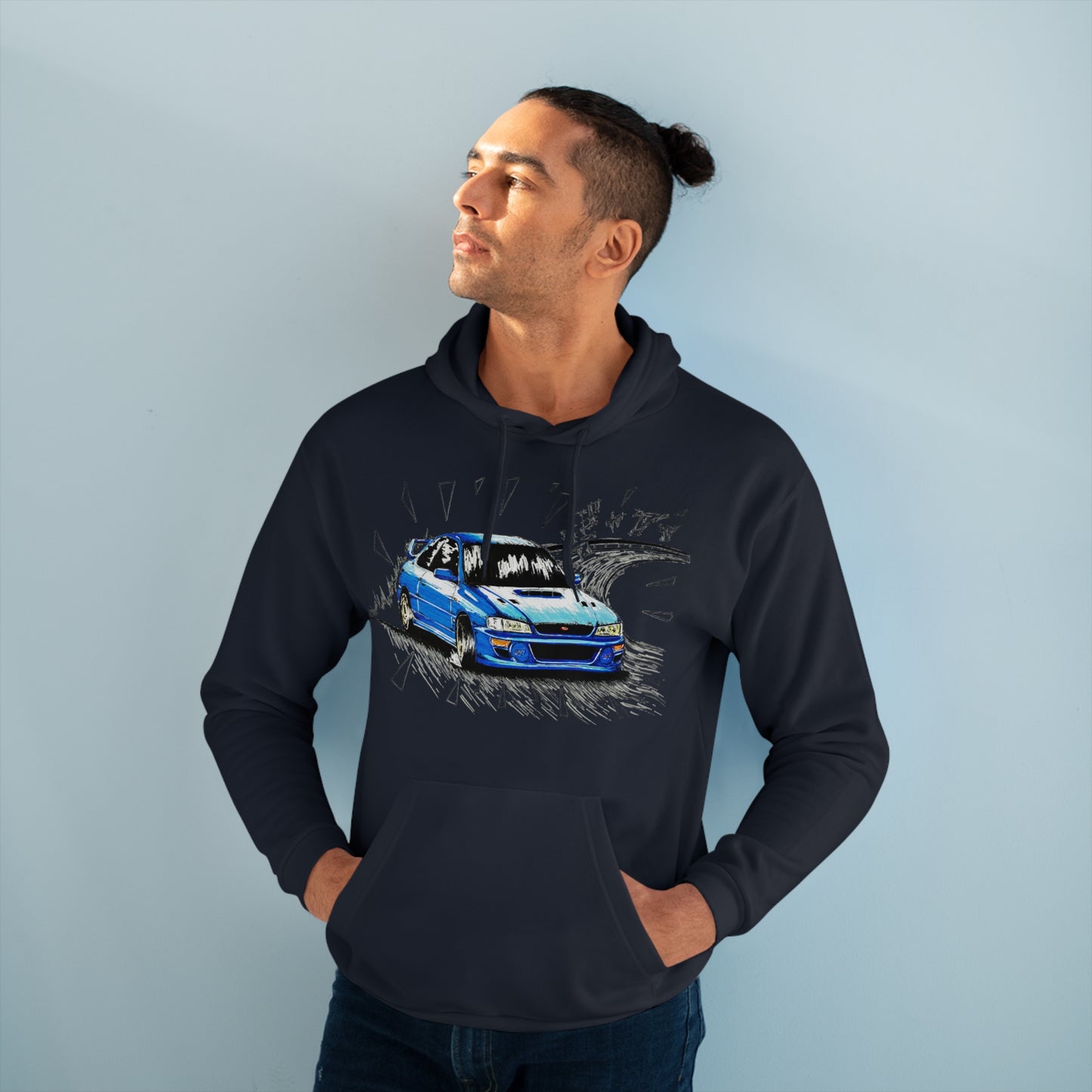 black subaru 22b hoodie initiald artwork