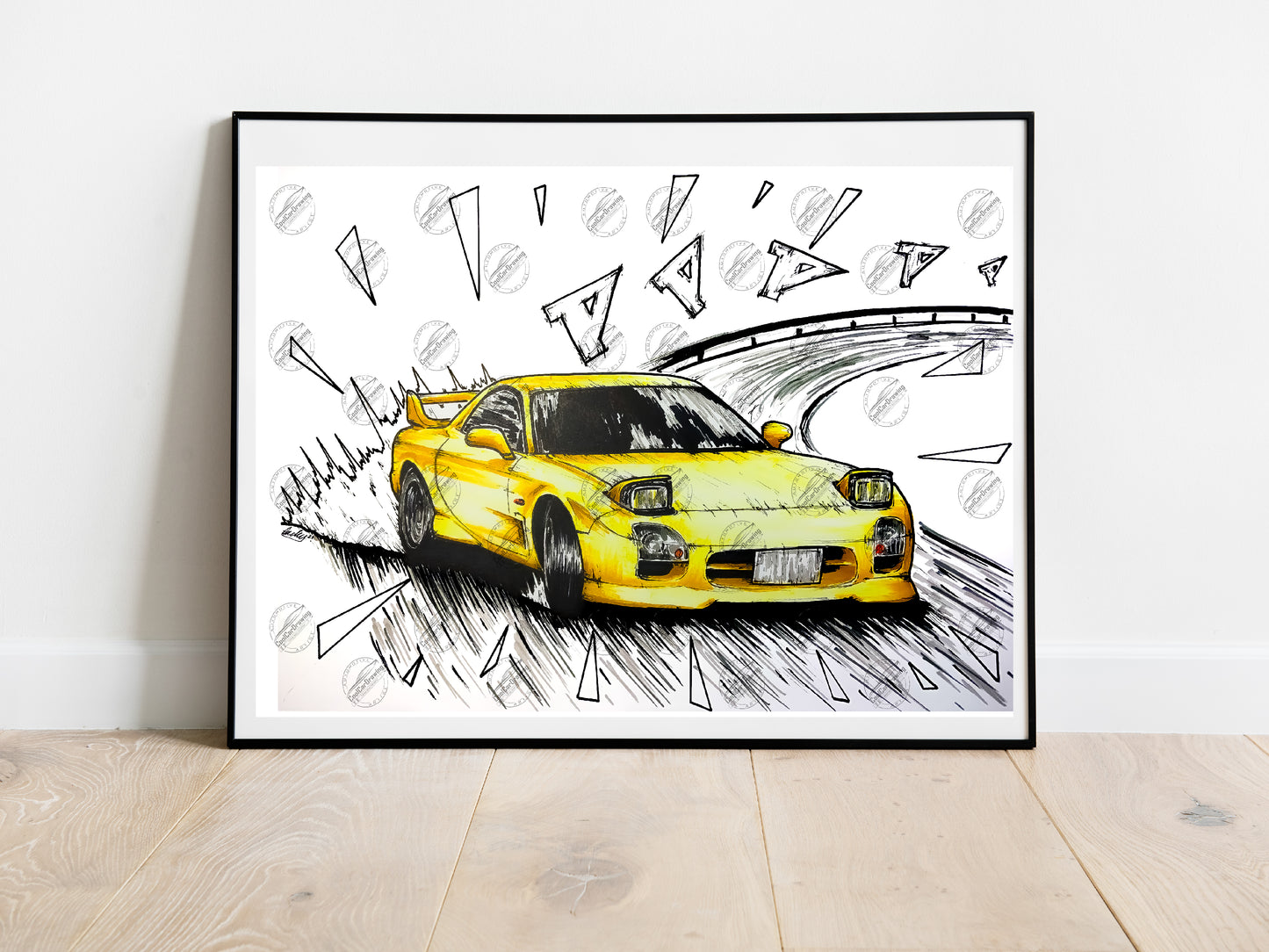 RX7 FD3S Initial D Poster