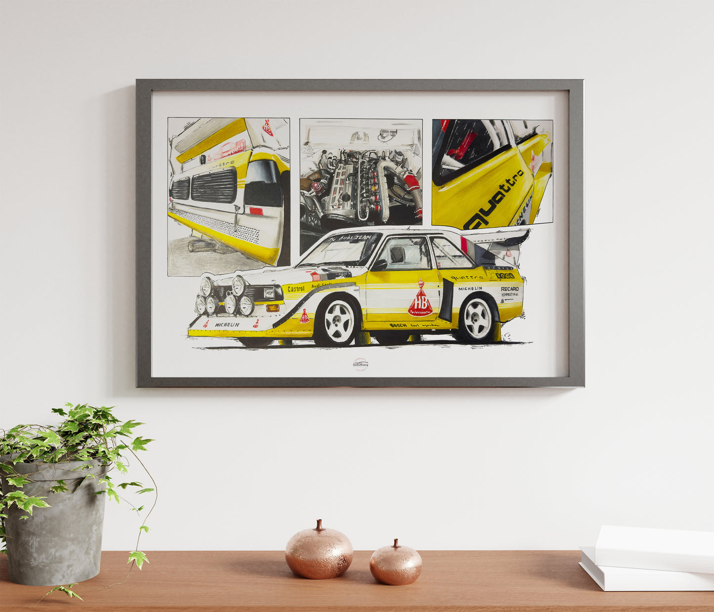 Audi Quattro S1 Rally Poster