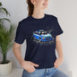 Subaru Impreza STI 22B T-shirt by CoolCarDrawing