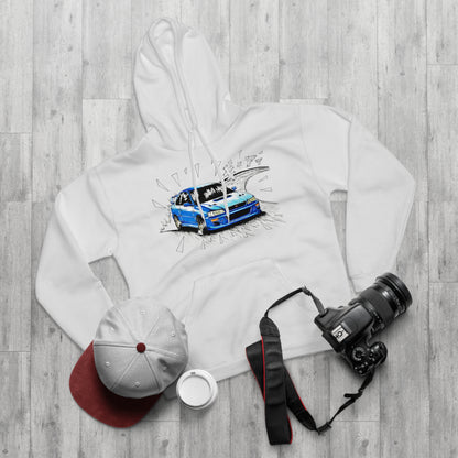 Subaru Impreza STI 22B Hoodie by CoolCarDrawing