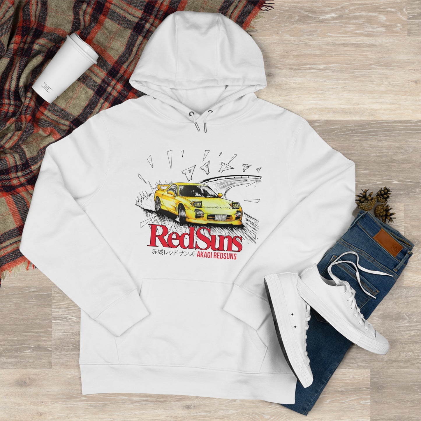 Mazda RX-7 FD3S Hoodie by CoolCarDrawing