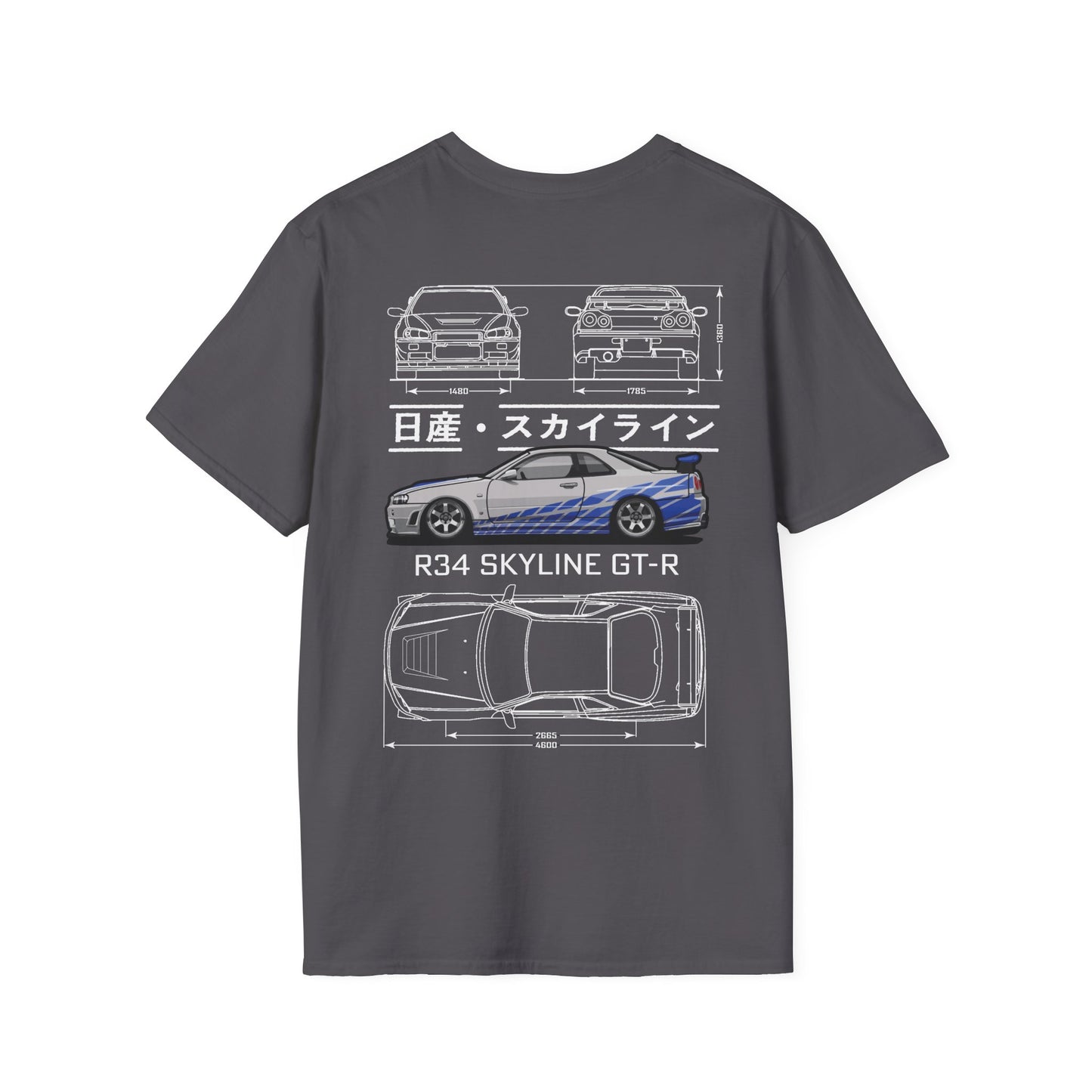 Skyline R34 Blueprint T-shirt