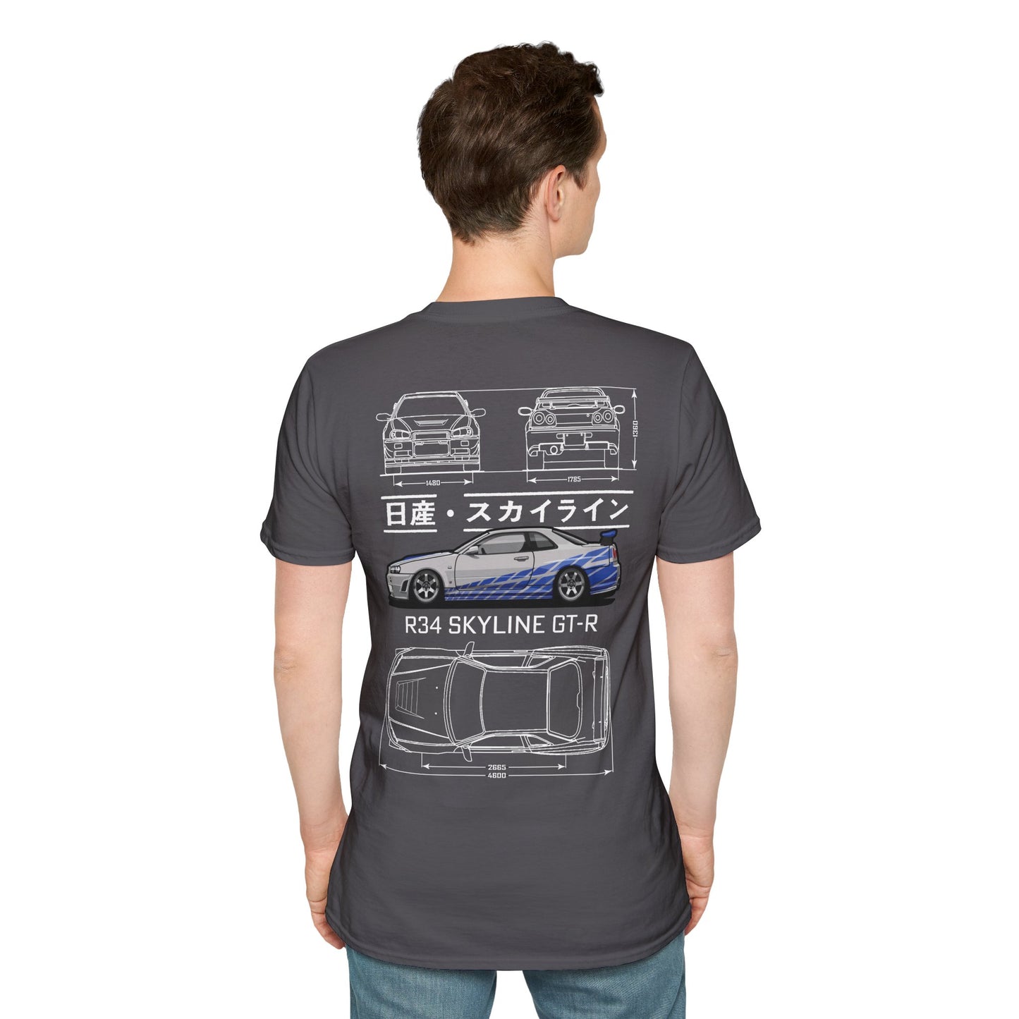 Skyline R34 Blueprint T-shirt