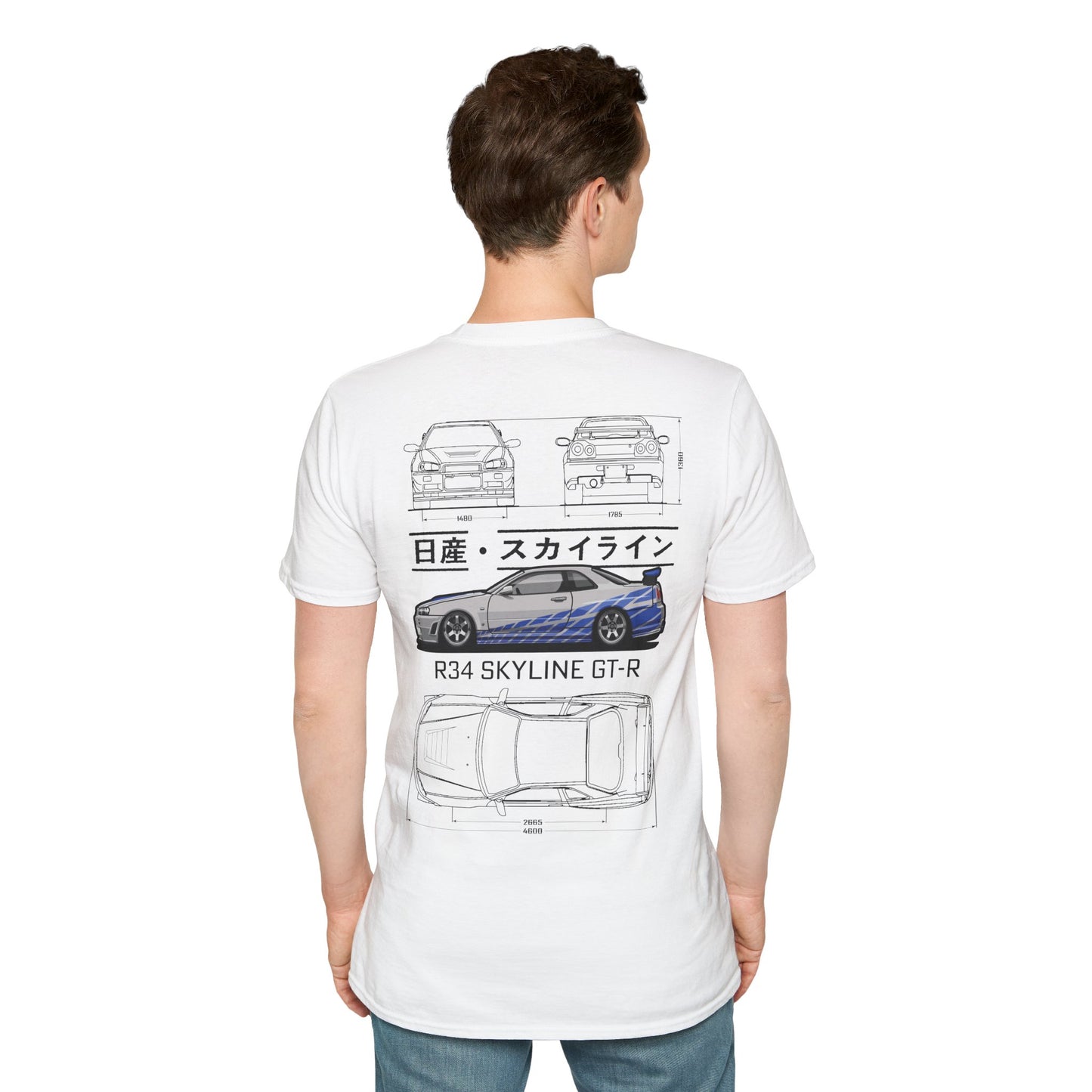 Skyline R34 Blueprint T-shirt