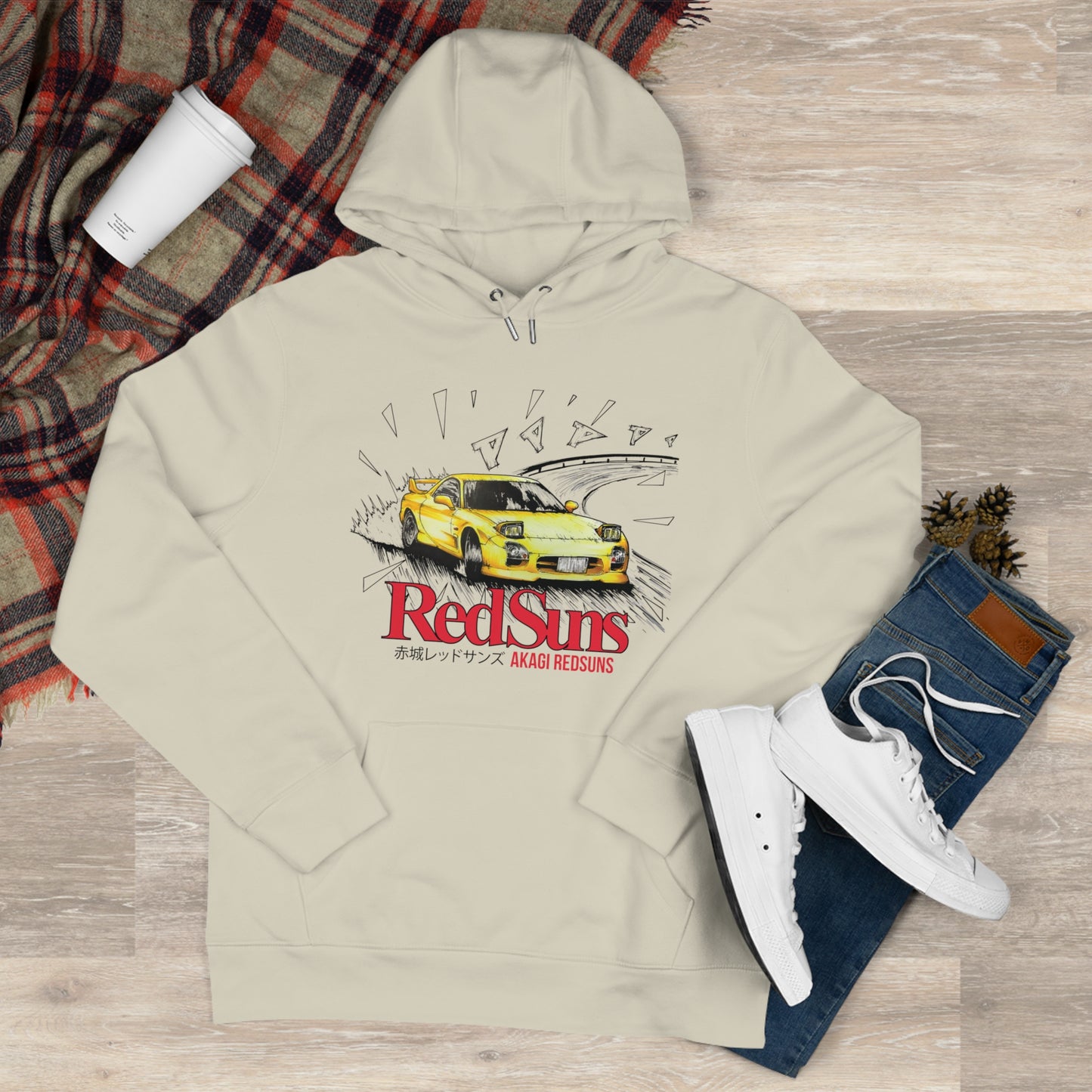 Mazda RX-7 FD3S Hoodie by CoolCarDrawing