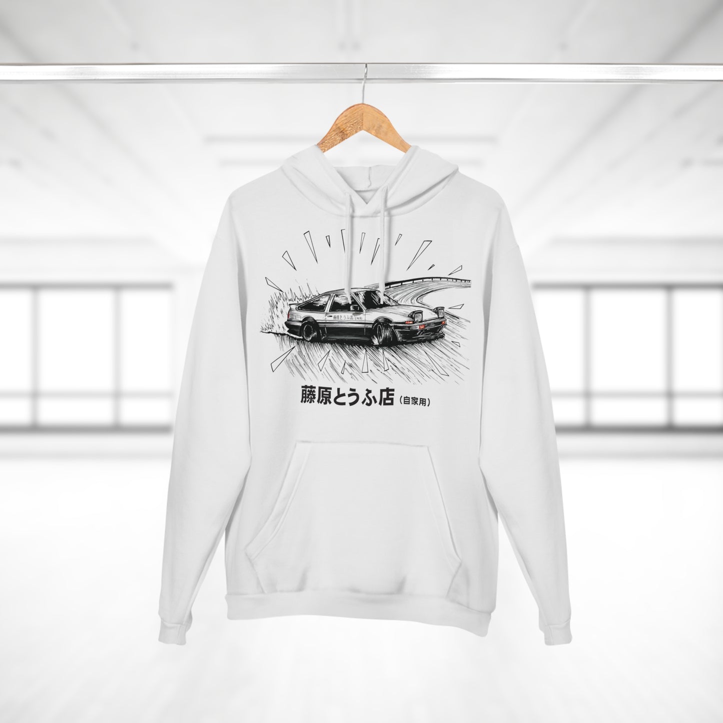 Toyota AE86 Trueno Hoodie by CoolCarDrawing