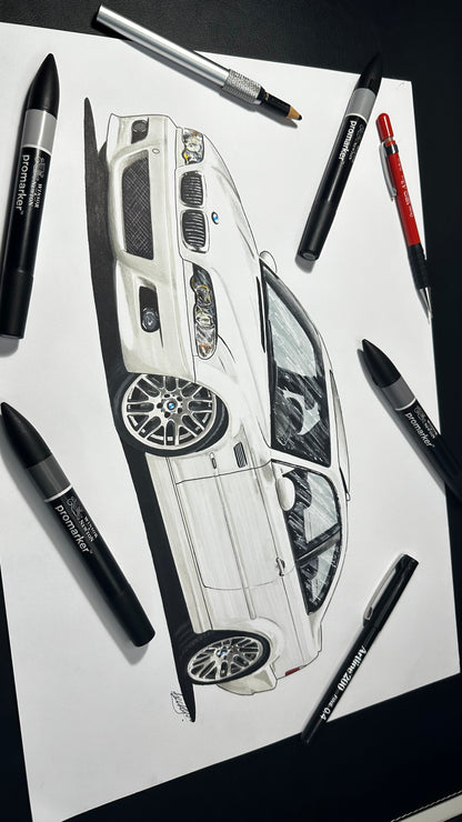 BMW E46 M3 Drawing