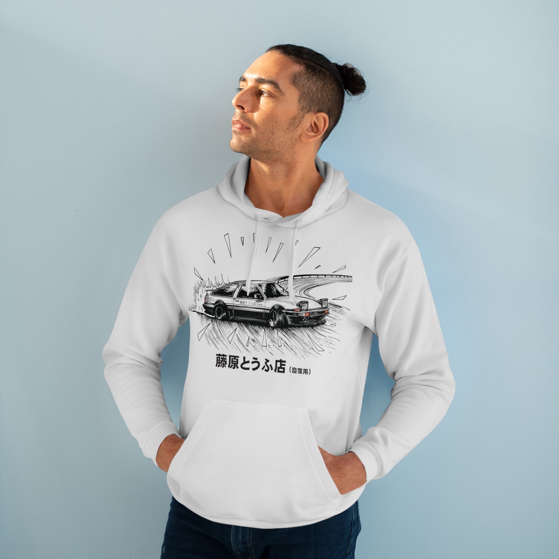 ae86 trueno hoodie initiald anime series car