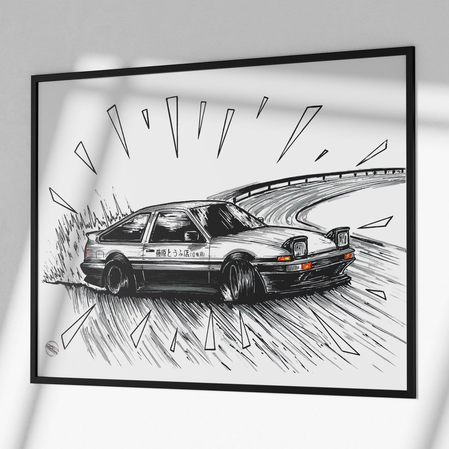 ae86 poster trueno poster initial d poster jdm car poster