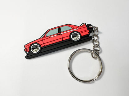 bmw e30 keychain, pvc car keychain, car accessory