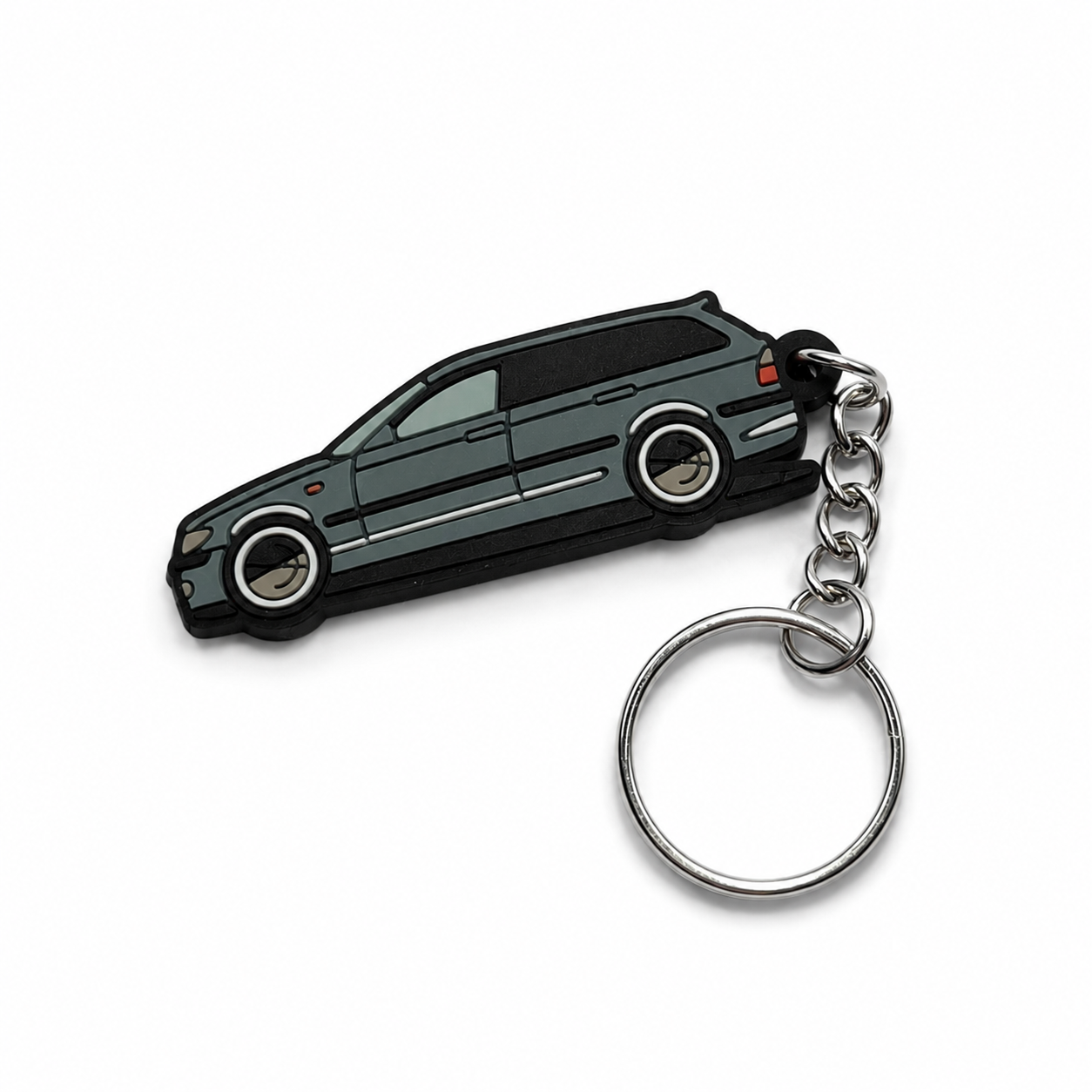 Coolgrey BMW E46 car keychain with metal ring 