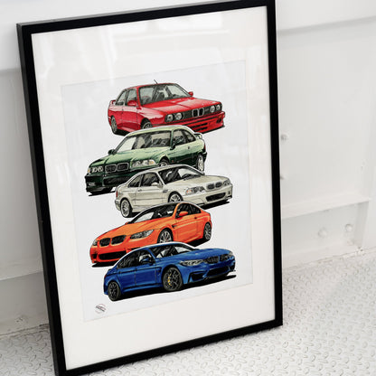 bmw m3 series poster