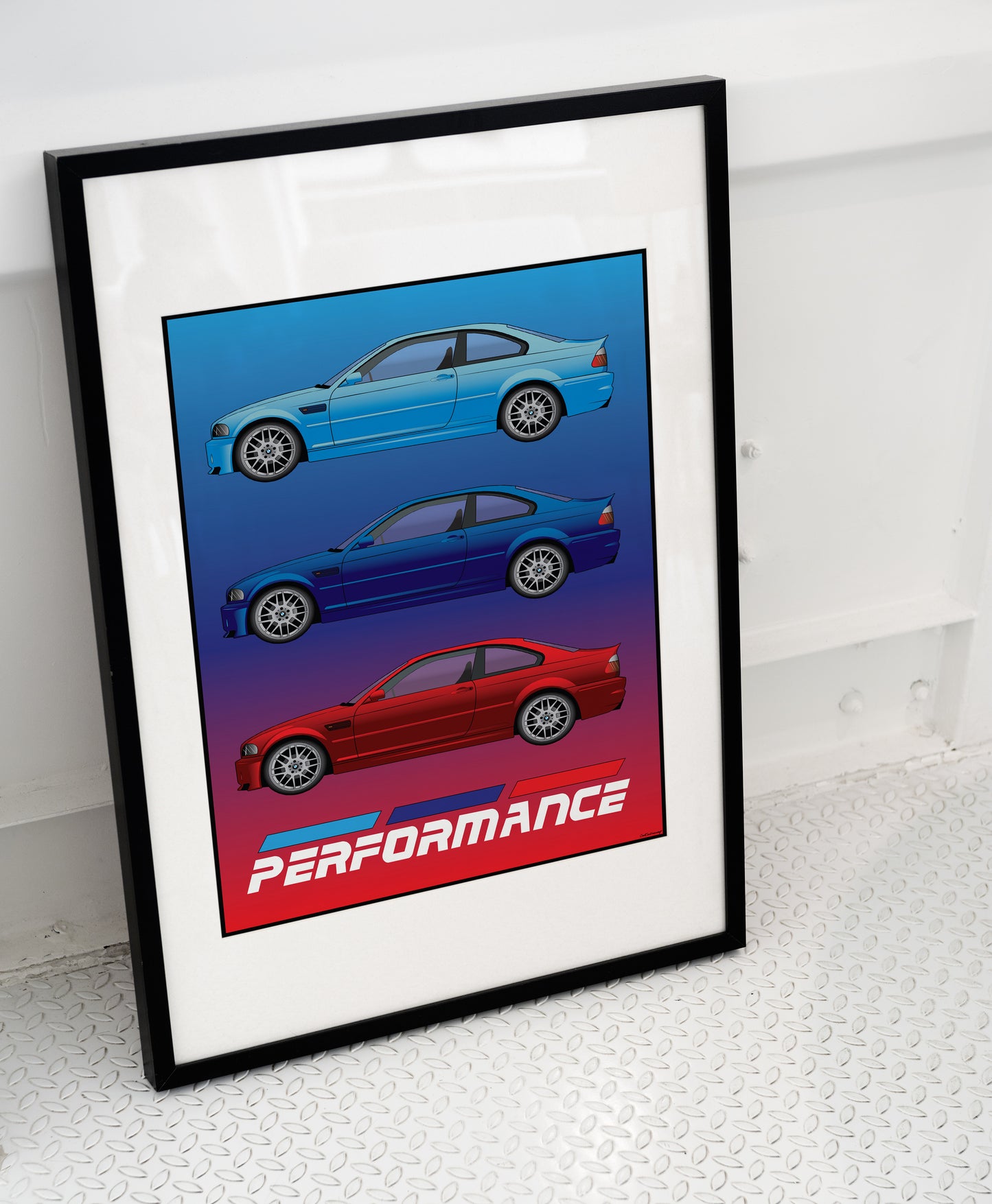 BMW E46 M3 Digital Poster