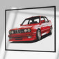 Original BMW E30 M3 Drawing