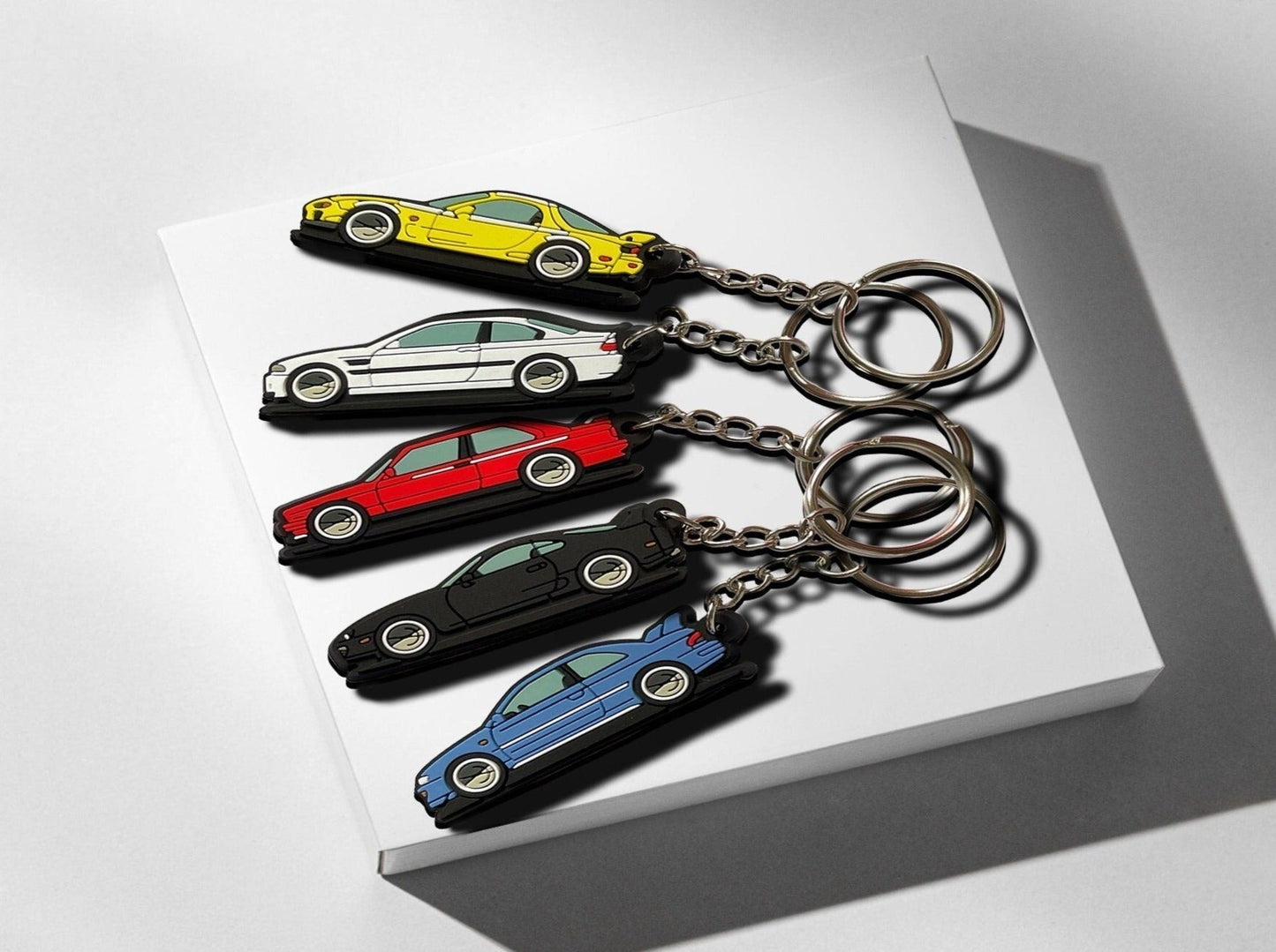 pvc car keychains custom car keychain jdm keychain bmw keychain