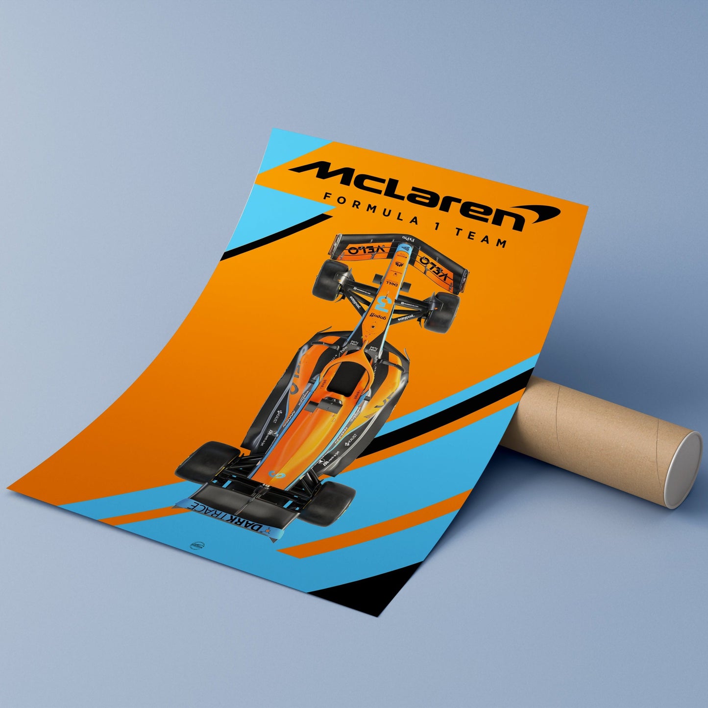 print of f1 mclaren poster