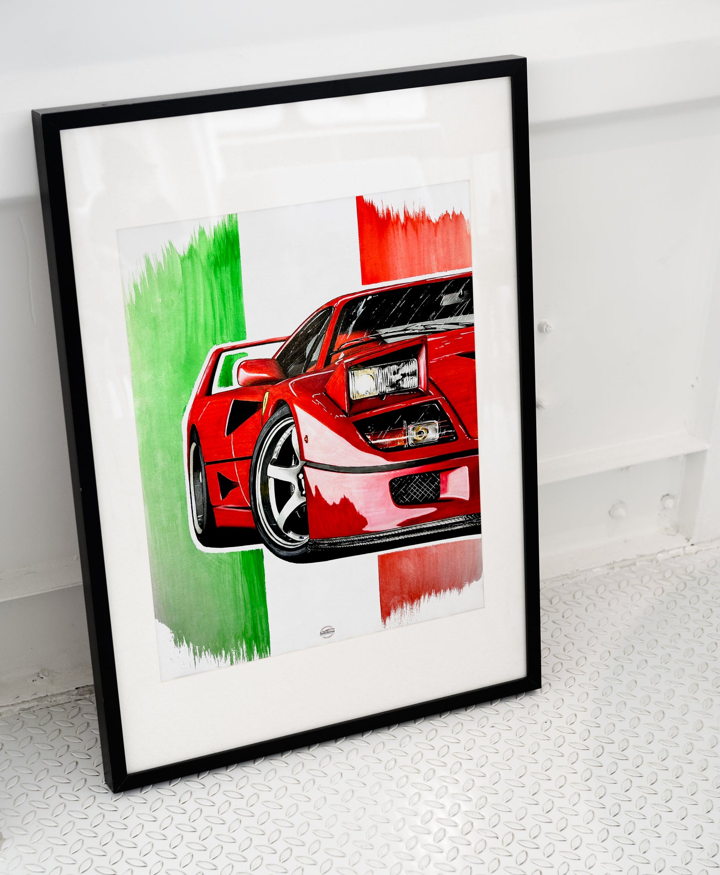 Ferrari F40 Poster Reprint