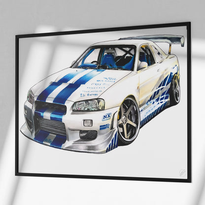 Nissan Skyline GT-R R34 F&F Reprint