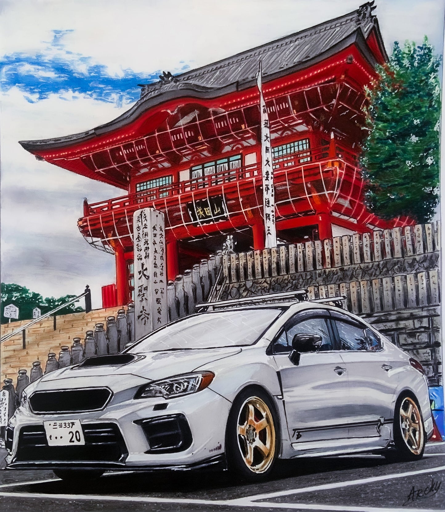 Original Subaru WRX Drawing