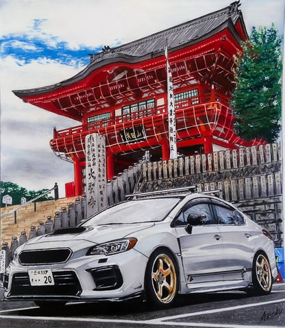 Subaru WRX Drawing