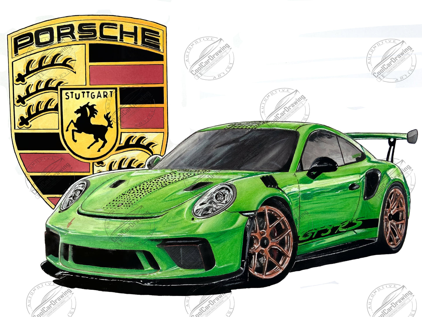 Porsche 911 GT3RS Poster Reprint