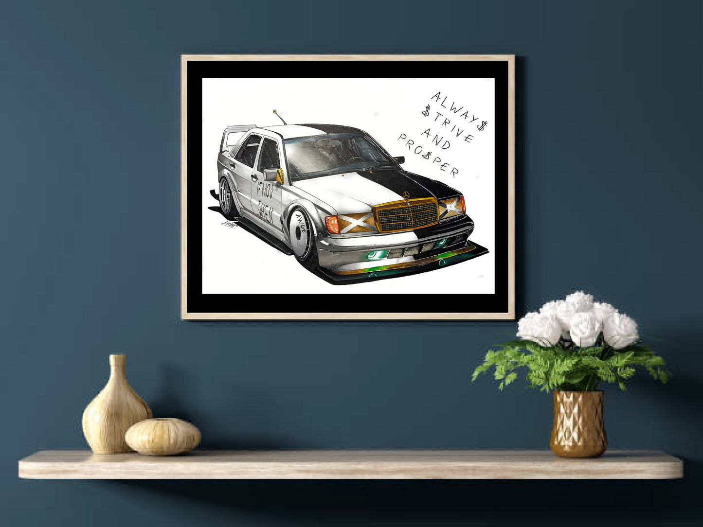 Mercedes 190E A$AP Poster Reprint