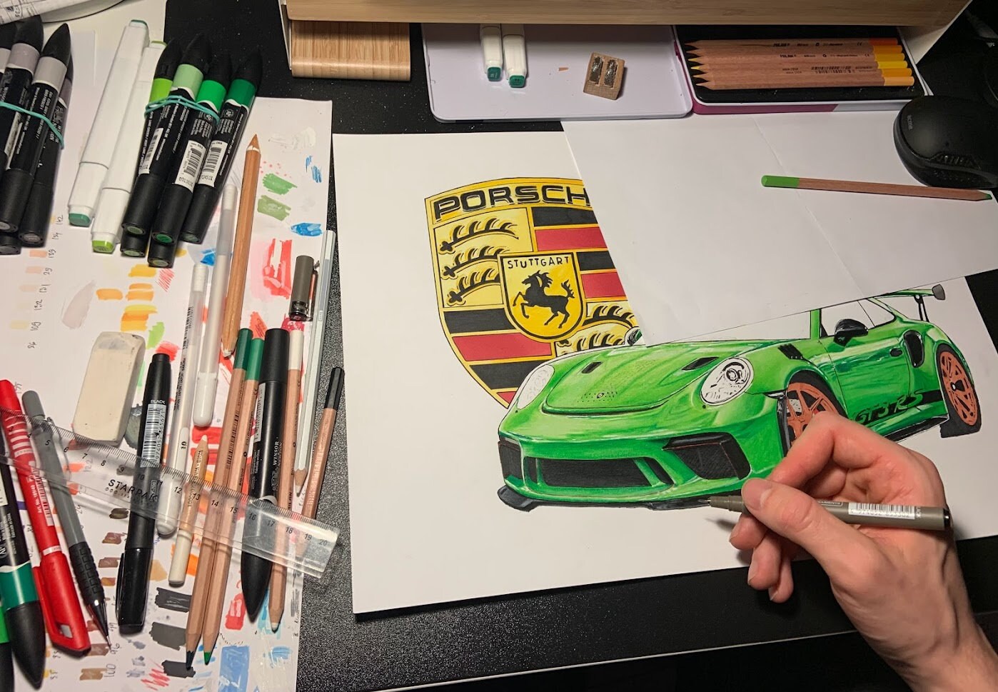 Gift for car lover - Car Drawing from your photo