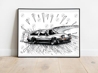 Toyota AE86 Trueno Reprint