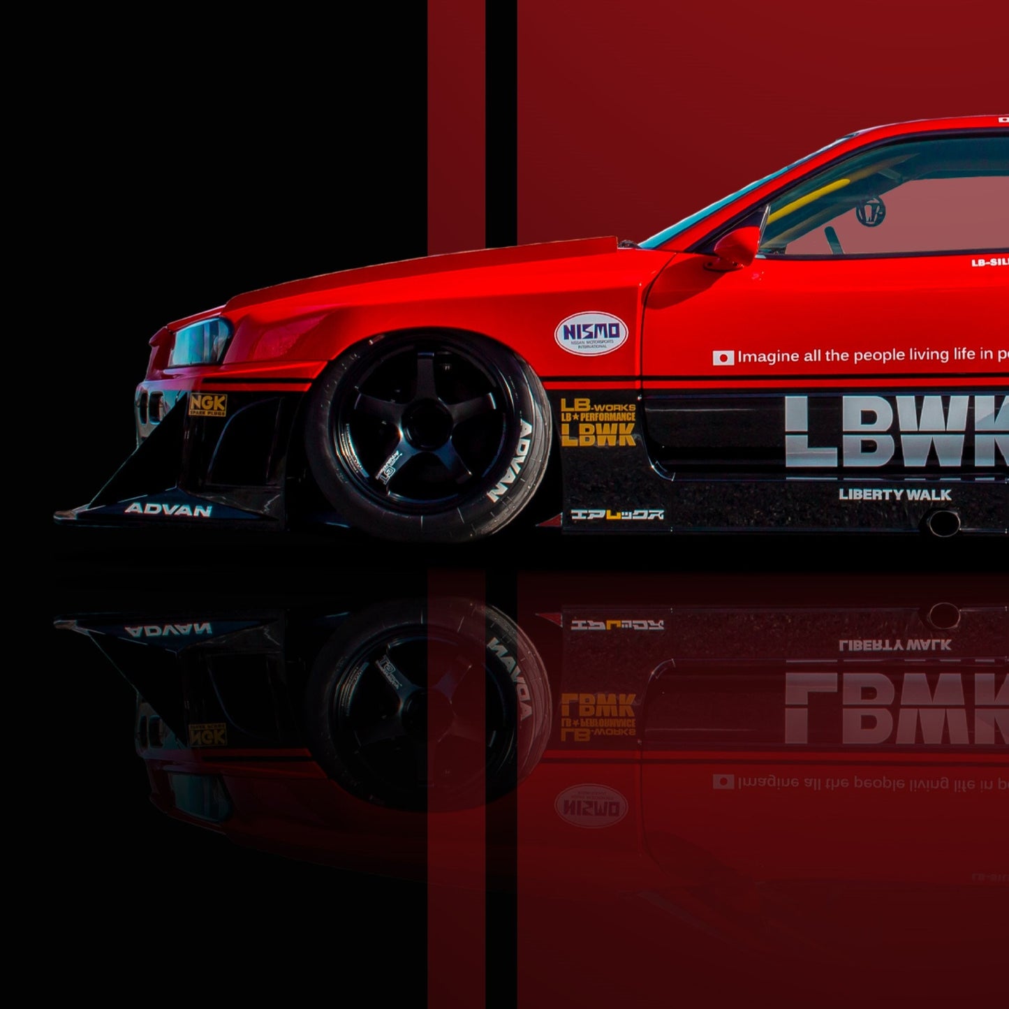 Nissan Skyline R34 LBWK Poster