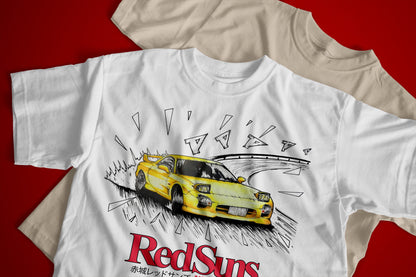 Mazda RX-7 FD3S T-shirt by CoolCarDrawing