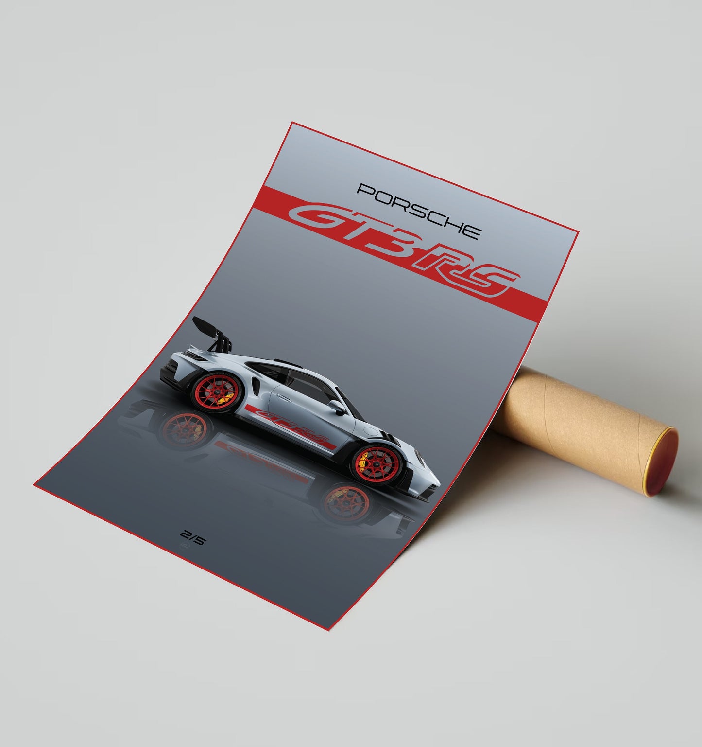 Porsche 911 GT3 RS 2023 Limited Edition Digital Poster