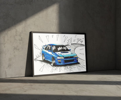 Subaru 22B Initial Poster Reprint