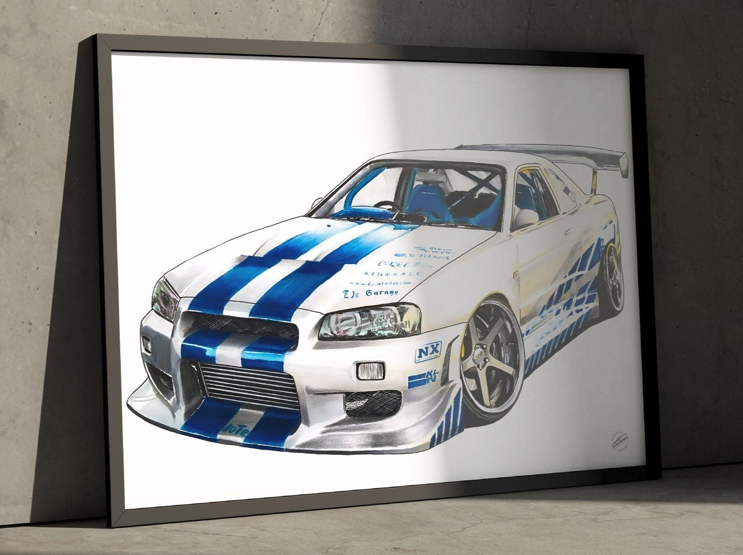 Nissan Skyline R34 F&F Drawing