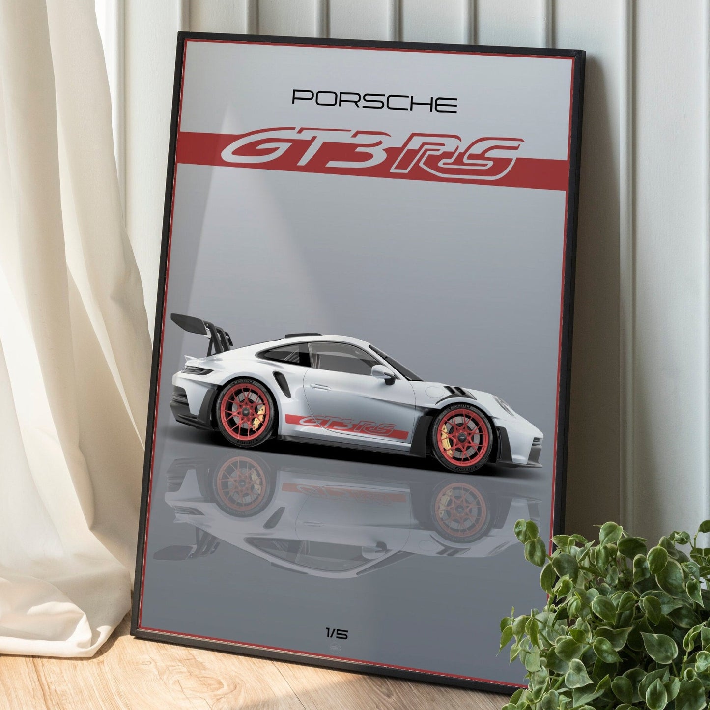 Porsche 911 GT3 RS 2023 Limited Edition Digital Poster