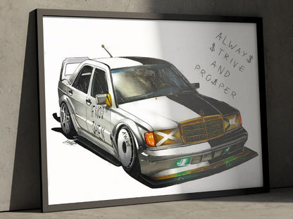 Original Mercedes Benz 190E A$AP Drawing