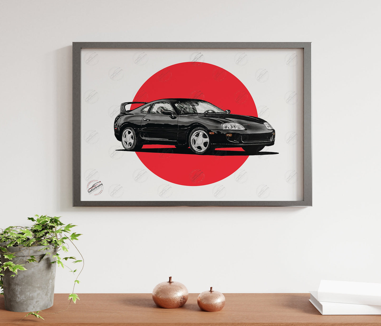 Toyota Supra MK4 Black Poster