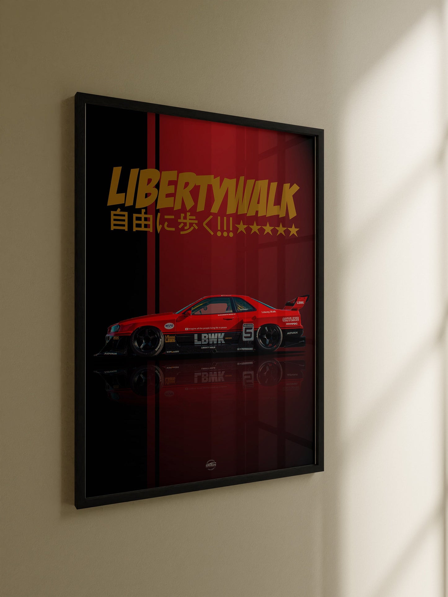 Nissan Skyline R34 LBWK Poster