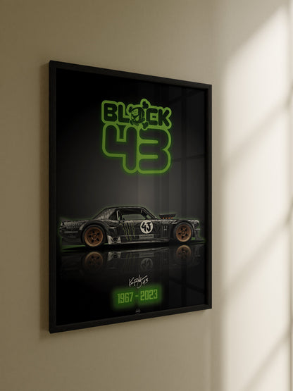 Ken Block Tribute Hoonicorn Digital Poster