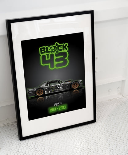 Ken Block Tribute Hoonicorn Digital Poster