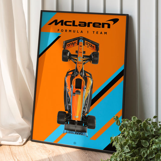 mclaren poster, lando norris poster, f1 poster