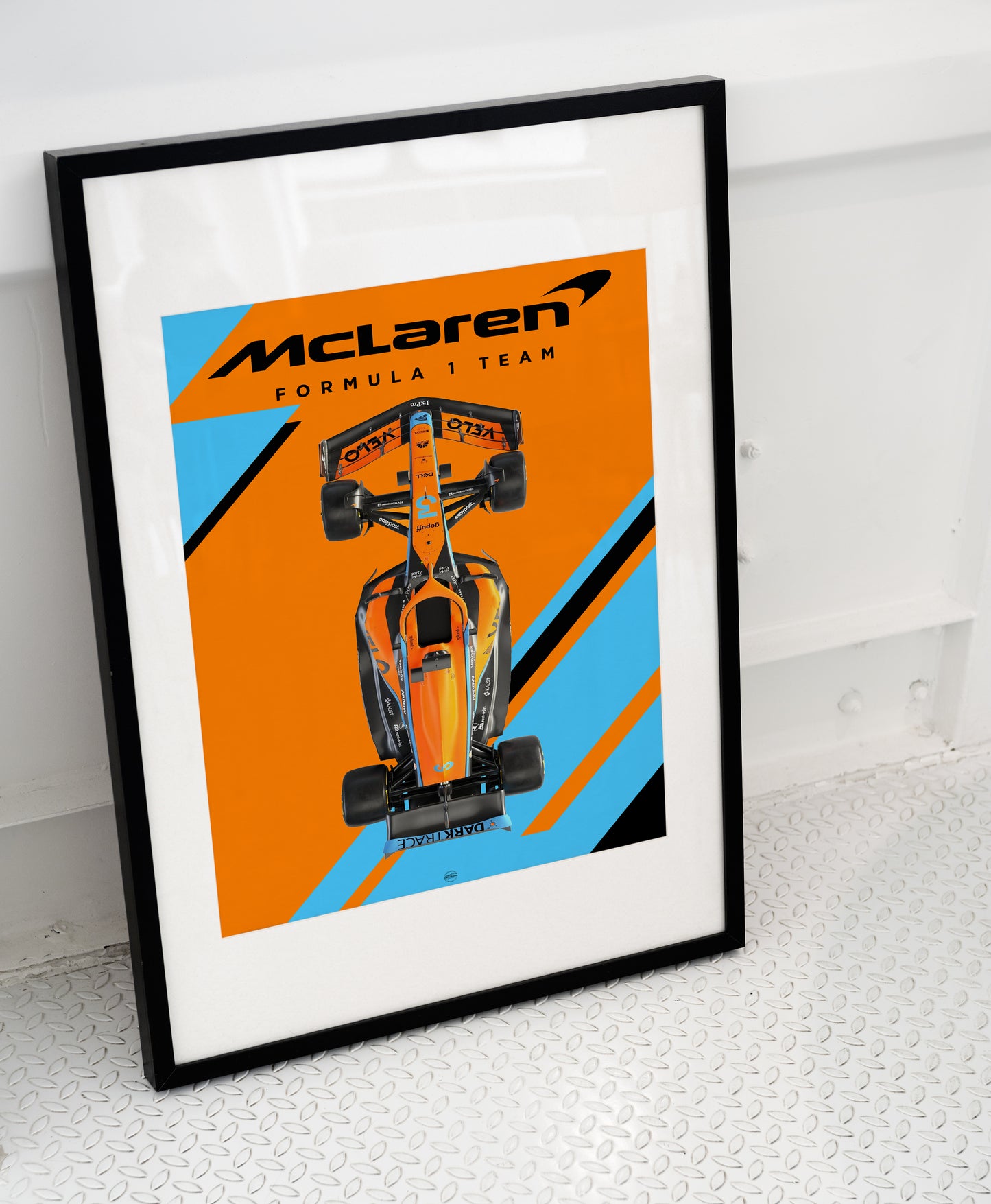 McLaren MCL35M Lando Norris Digital Poster