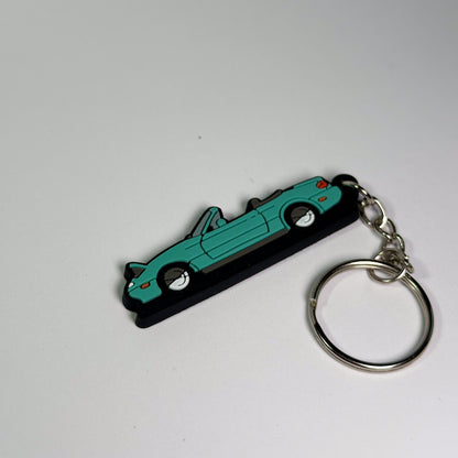 miata keychain with metal keyring